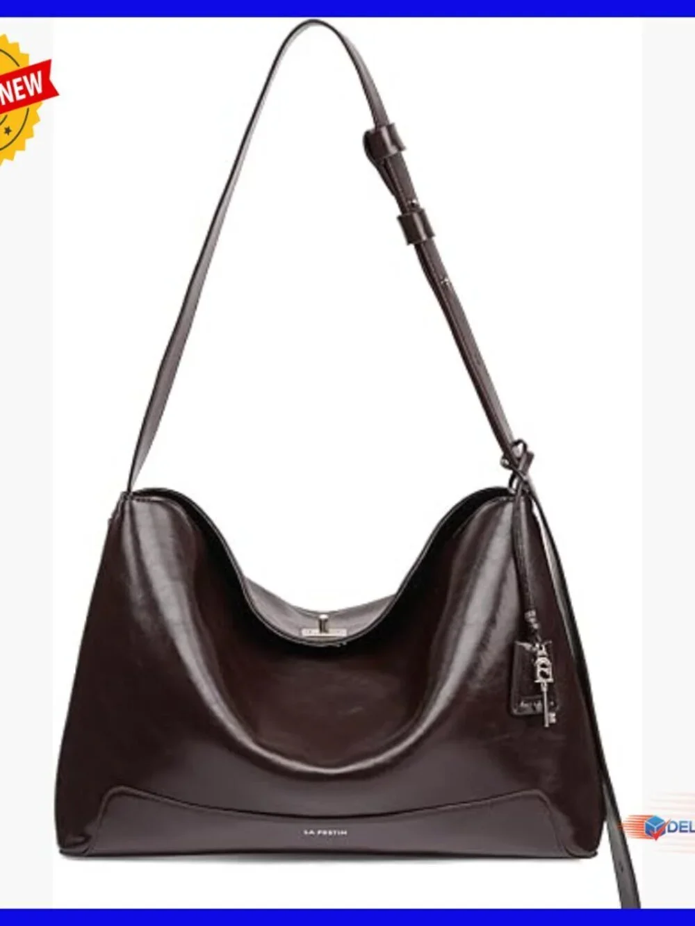 Genuine Leather Crossbody Shoulder Bag Hobo Purse Adjustable Strap